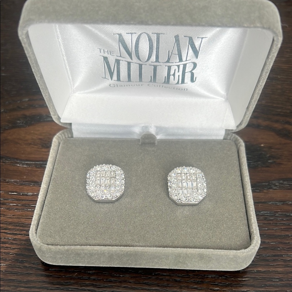 Nolan Miller Dazzling Silver Earrings - Picture 3 of 9